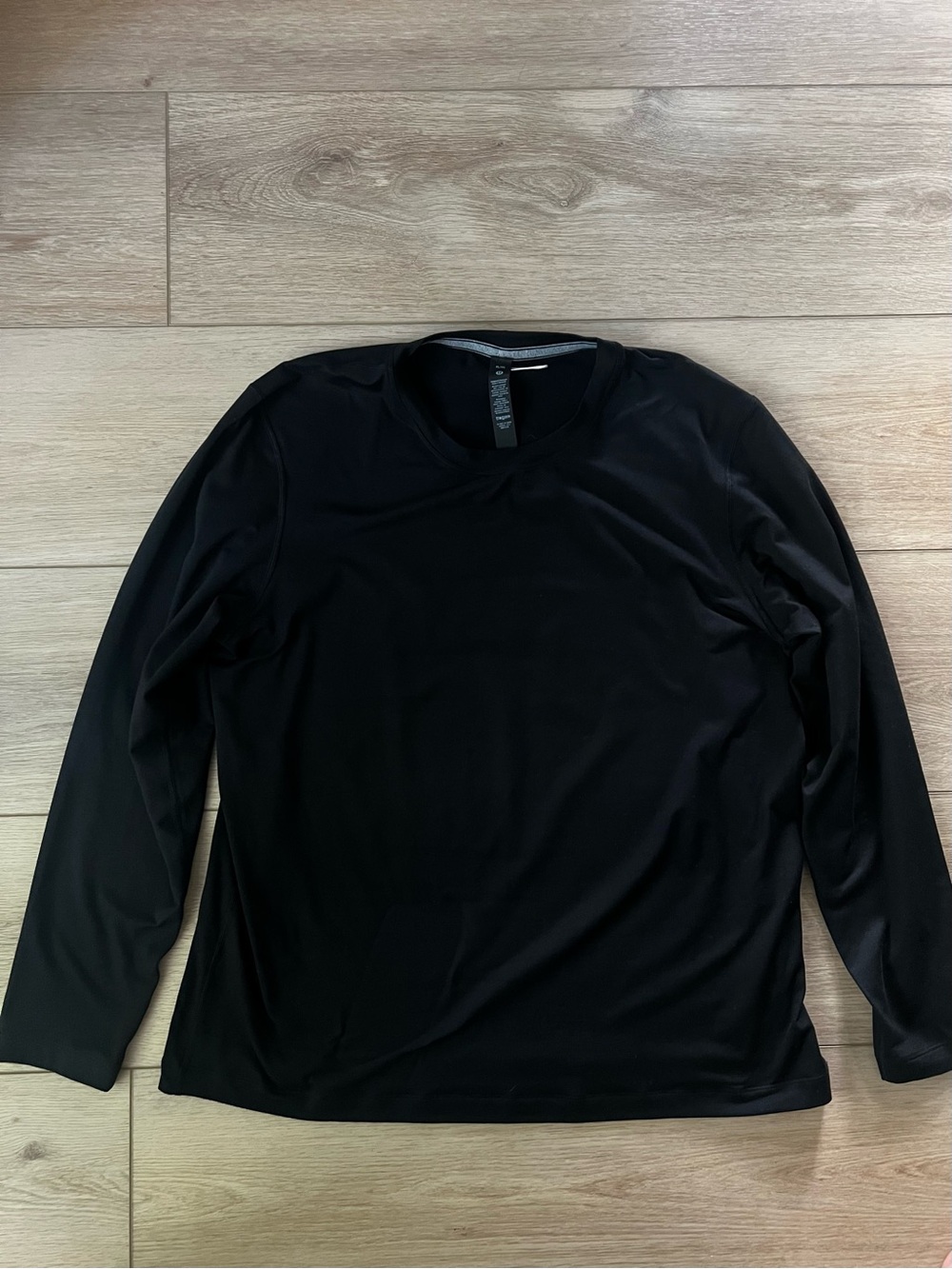 lululemon Men's Soft Jersey Black Long-Sleeve Crew, XL